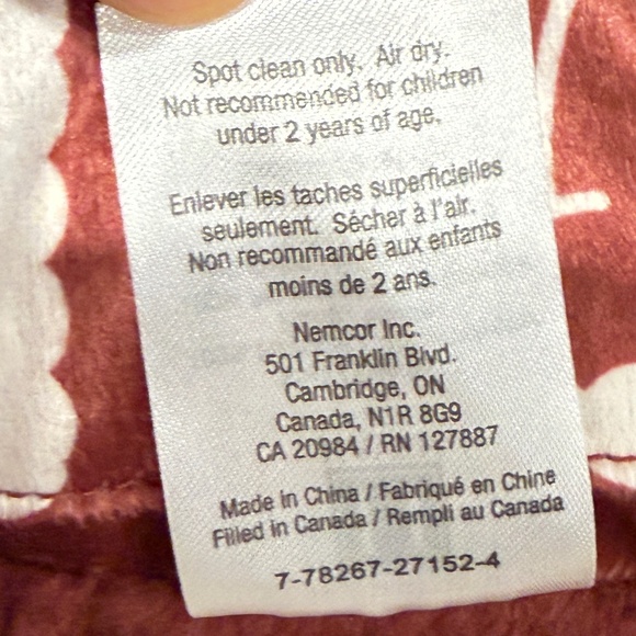 Advent Calendar, Gingerbread House, Pillow, Plush, Sofa Cushion, NEW, With Tags - Picture 12 of 12